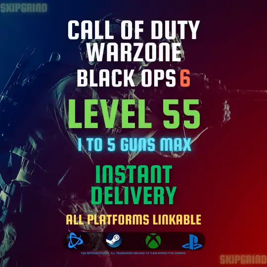 cod warzone bo6 level 55 account