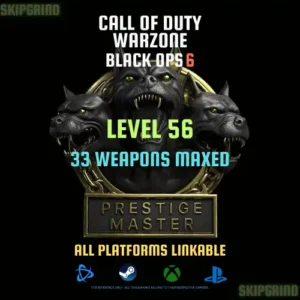 prestige master | lvl 56 | 33 maxed weapons | warzone & bo6 account