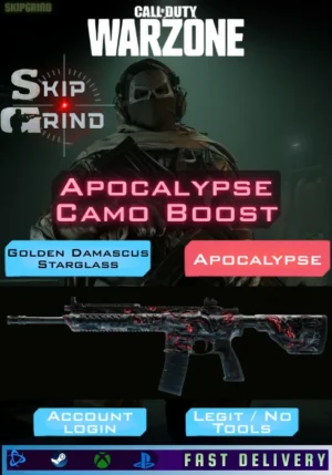 warzone apocalypse camo boost absolute zero, golden damascus, starglass camo